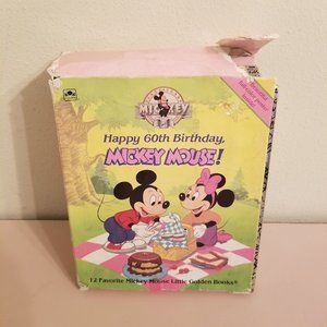 Happy 60th Birthday Mickey Mouse 11 Little Golden Book Lot